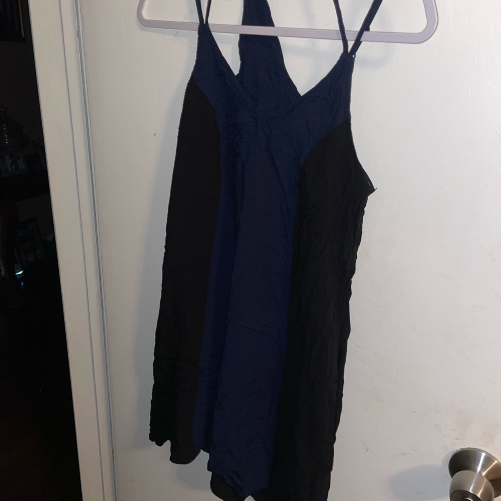 Stylish Black and Blue Dress